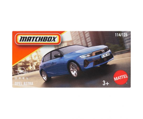Matchbox: Mașinuță Opel Astra din carton 1/64 - Mattel