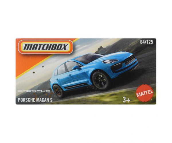 Matchbox: Mașinuță Porsche Macan S în cutie de carton 1/64 - Mattel