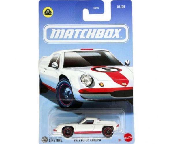 Matchbox: Mașinuță iconică Lotus Europa 1972, scară 1/64 - Mattel