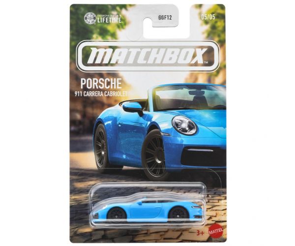 Matchbox Mașinuță iconică Porsche 911 Carrera Cabriolet 1/64 – Mattel