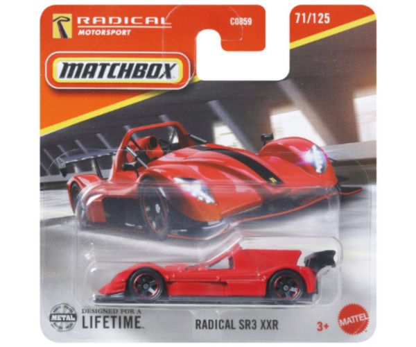Matchbox: Radical SR3 XXR mașinuță 1/64 – Mattel
