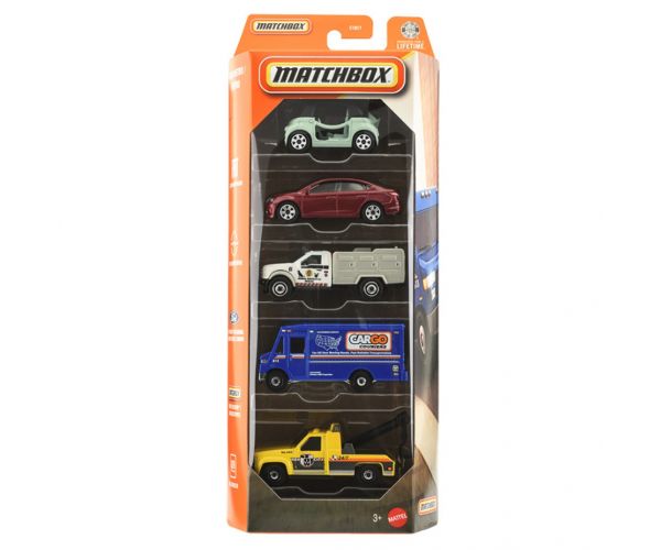 Matchbox: Set de 5 mașinuțe Metro 1/64 - Mattel