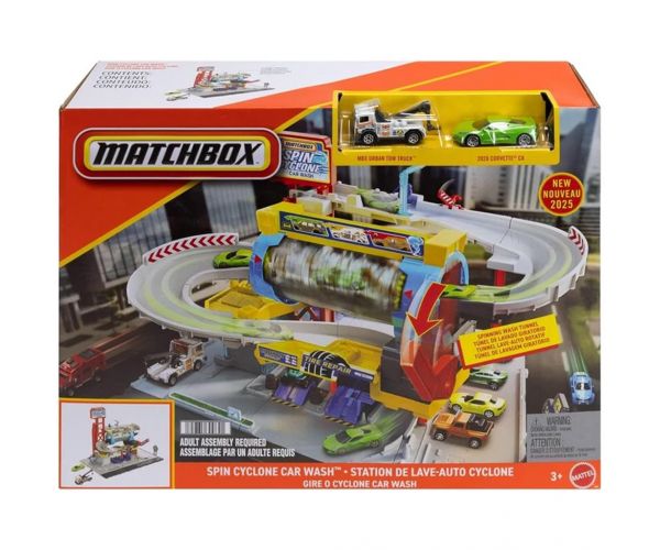 Matchbox: Spin Cyclone autómosó pályaszett – Mattel
