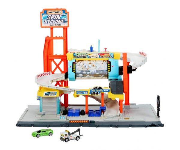 Matchbox: Spin Cyclone autómosó pályaszett – Mattel