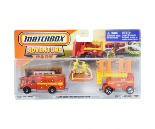 Matchbox: Set mașinuță Hazard Squad cu remorcă 1/64 - Mattel