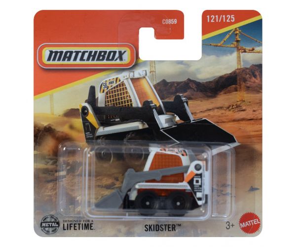 Matchbox: Skidster mică mașinuță albă 1/64 - Mattel
