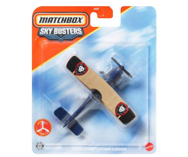 Matchbox Sky Busters: Model de avion Classic Attack 1/64 - Mattel
