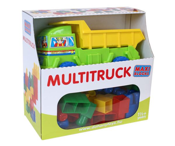 Maxi Blocks építőkockák dömperrel - D-Toys