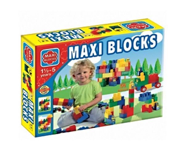 Maxi Blocks nagy dobozos építőkockák 56 db-os - D-Toys