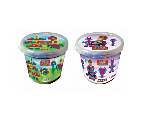Maxi Blocks vödrös 32 db-os építőkockák - D-Toys