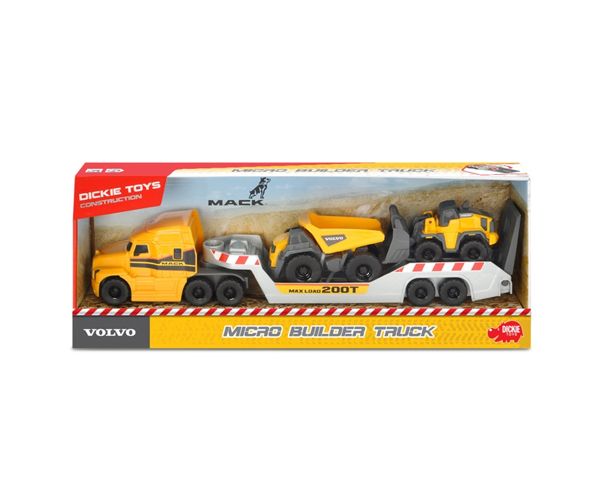 Mack Volvo Micro Builder Truck camion 32cm - Dickie Toys