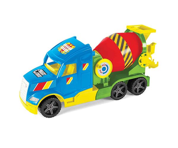 Magic Truck: Betonkeverő mixer kocsi fluoreszkáló lámpákkal 60cm - Wader