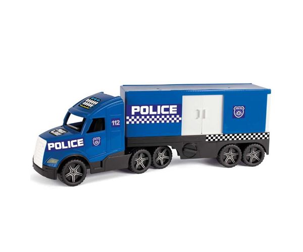 Magic Truck: Rendőrkamion fluoreszkáló lámpákkal 81cm - Wader