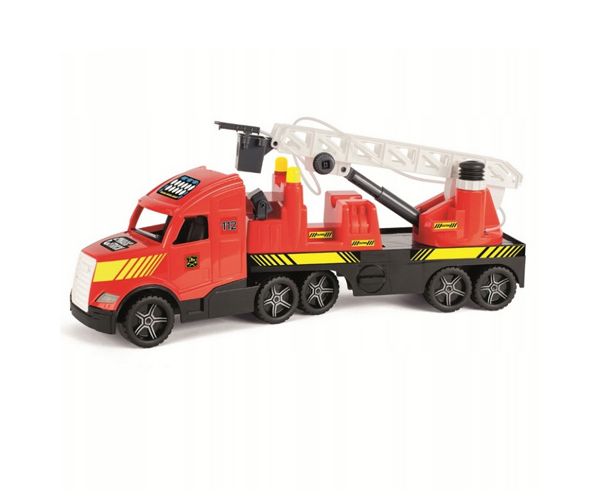 Magic Truck: Tűzoltókamion fluoreszkáló lámpákkal 81cm - Wader