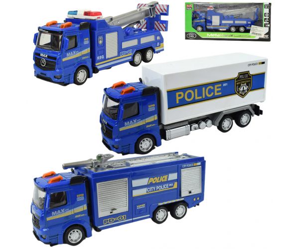 Magic Truck: Rendőrségi lendkerekes kamion többféle változatban 20cm