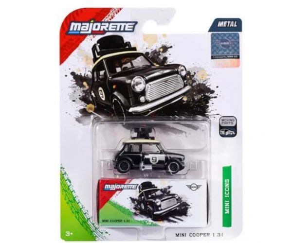 Majorette: Model auto de lux - Mini Cooper 1.3i - negru - Simba Toys