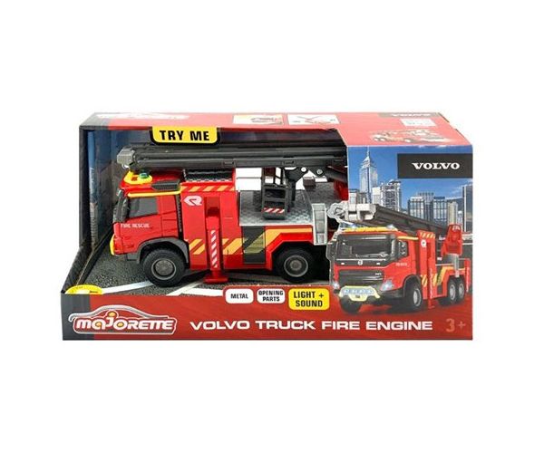 Majorette: Volvo mașină de pompieri cu sunete și lumini 19cm- Simba Toys