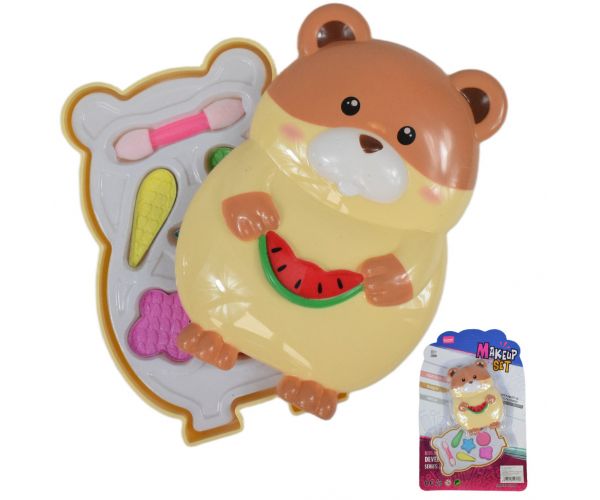 Make Up Set: Paleta de machiaj in forma de hamster cu pensula