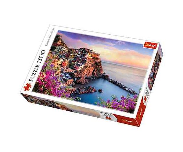Tengerpart Manarola 1500 db-os puzzle - Trefl