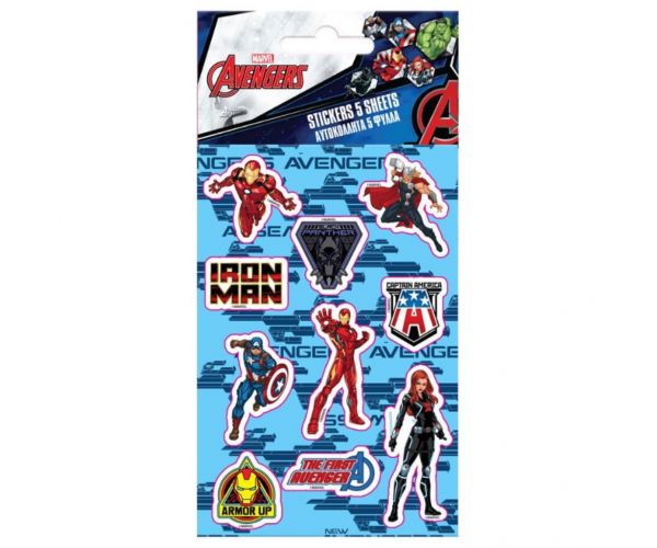 Marvel Avengers set autocolant autoadeziv 8x12cm foi 5 bucăți