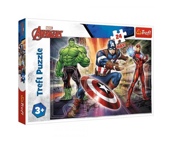Marvel Bosszúállók Trio 24db-os Maxi puzzle - Trefl