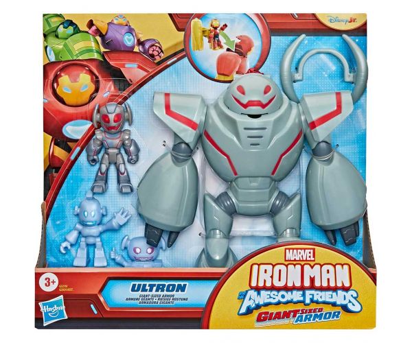 Marvel Omul de Fier și prietenii săi minunați - Set de joacă Armură Ultron de dimensiuni gigantice - Hasbro