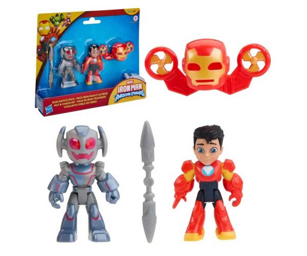 Marvel Omul de Fier și prietenii săi minunați - set de joacă Iron Antics Omul de Fier și Ultron - Hasbro