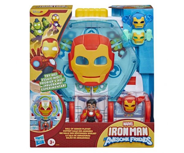 Marvel Omul de Fier și prietenii săi minunați - set de joacă Sala Armurilor - Hasbro