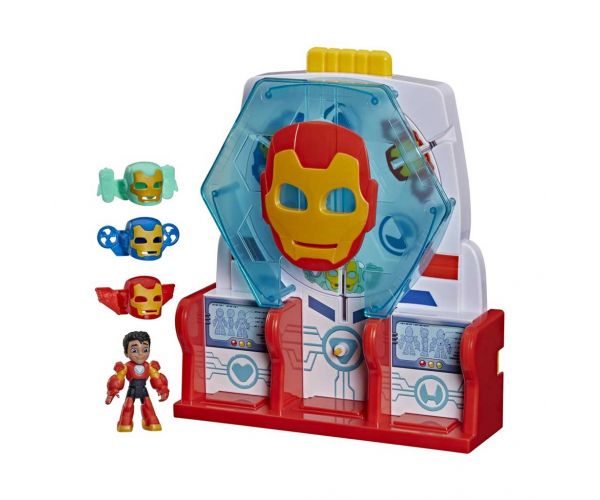 Marvel Omul de Fier și prietenii săi minunați - set de joacă Sala Armurilor - Hasbro