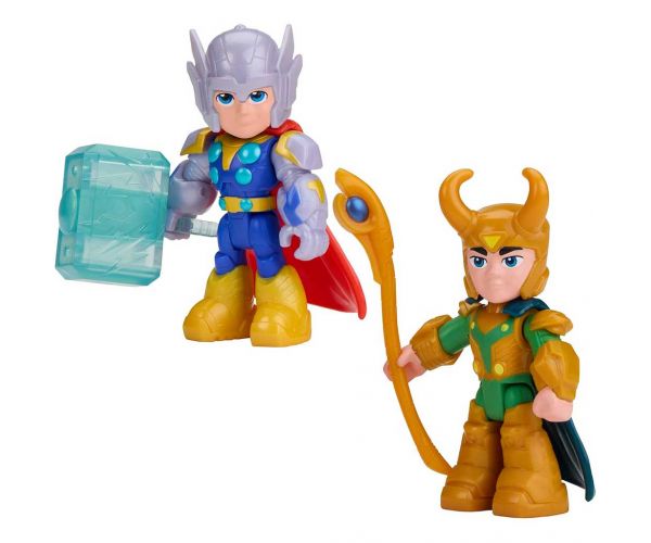 Marvel Omul de Fier și prietenii săi minunați - set Hammer & Havoc cu Thor și Loki - Hasbro