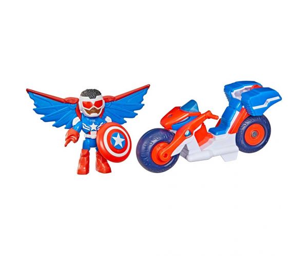 Marvel Omul de Oțel și prietenii săi minunați - Căpitanul America și vehiculul Super Bike - Hasbro