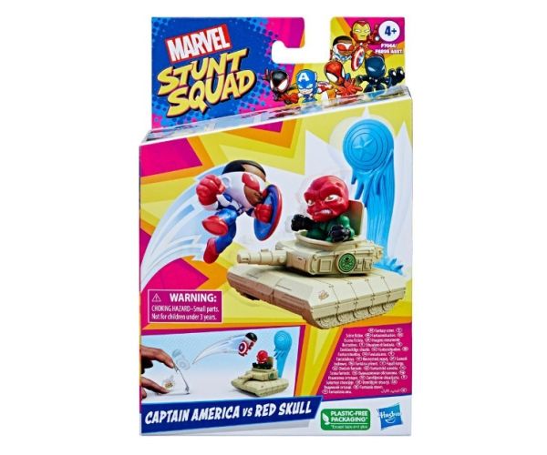 Marvel Stunt Squad: Amerika Kapitány vs. Vörös Koponya kilövőjáték szett - Hasbro