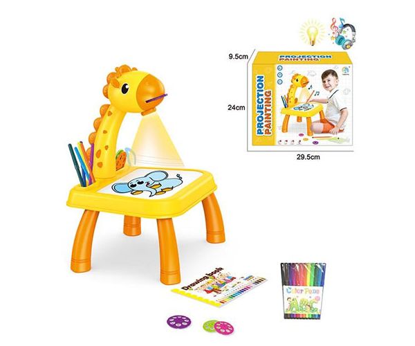 Masa de desen cu proiector girafa