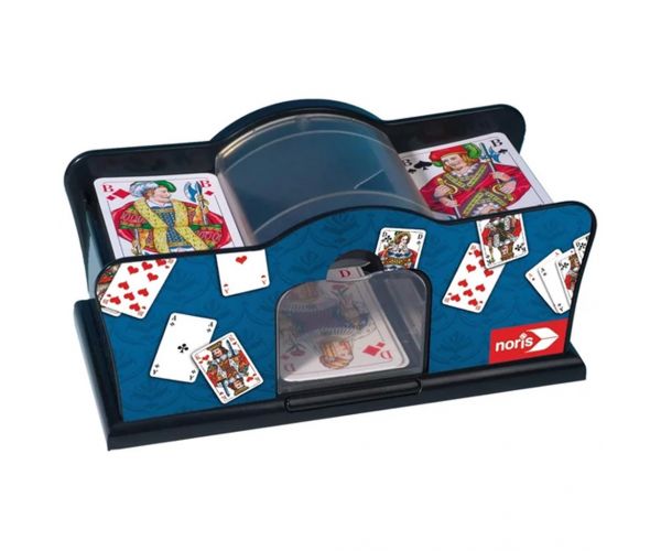 Mașină automată de amestecat cărți de joc, cu acumulator, Deluxe - Noris
