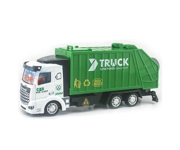Mașină de gunoi, cu sunete și lumini 1/48