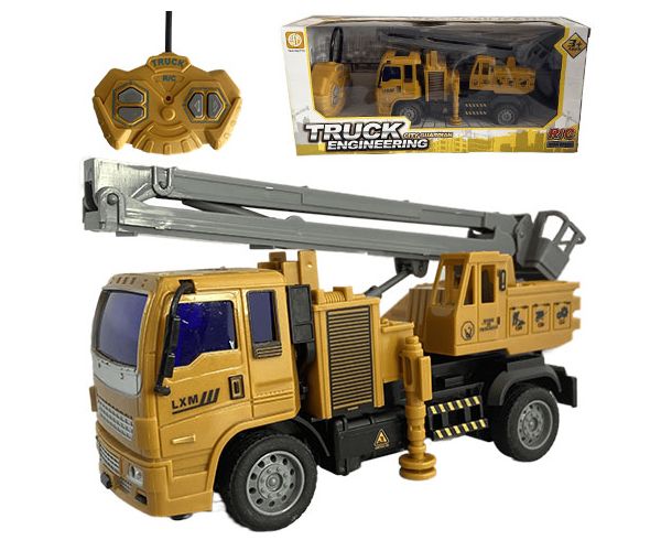 Mașină de lucru cu telecomandă RC cu coș de ridicare la scară 1/36 22cm