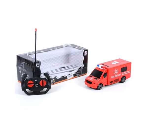 Mașină de pompieri cu telecomandă, sunete și lumini 1/24
