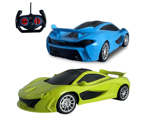 Mașină sport cu telecomandă RC cu lumină în două versiuni scară 1/22 20cm 27Mhz