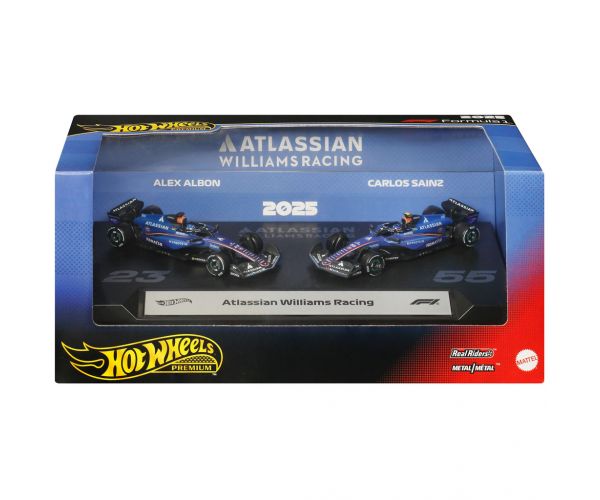 Mașinuță Hot Wheels F1 Pachet 2 bucăți - Williams: Sainz + Albon - Mattel