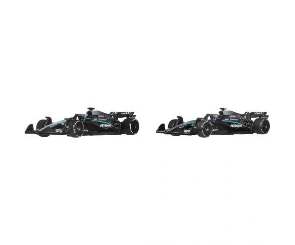 Mașinuță Hot Wheels F1 Pachet de 2 - Mercedes: Antonelli + Russell - Mattel