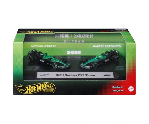 Mașinuță Hot Wheels F1 Pachet de 2 - Sauber: Hülkenberg + Bortoleto - Mattel