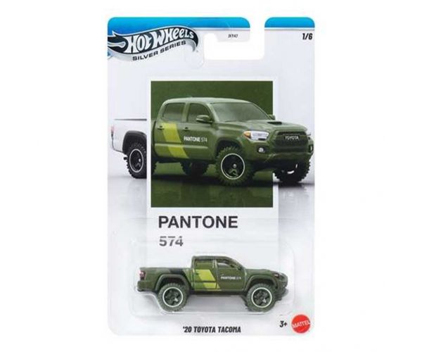 Mașinuță Hot Wheels Pantone: Toyota Tacoma 2020 - Mattel