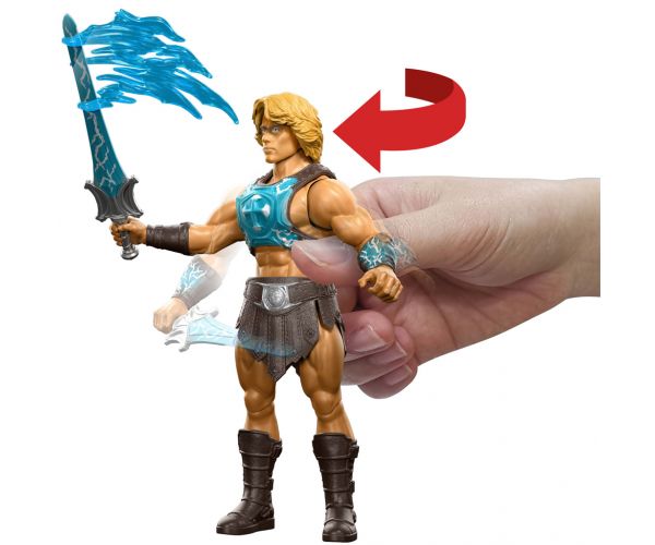 Masters of the Universe: Apărătorii universului figură de acțiune He-Man cu sabia Power Sword 14cm - Mattel