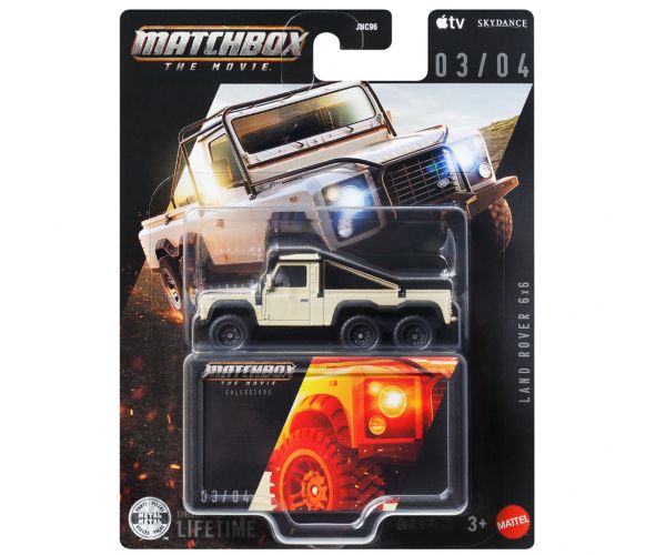 Matchbox A Film Land Rover 6x6 mașinuță de colecție 1/64 - Mattel