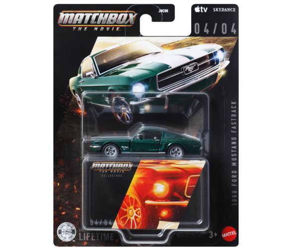 Matchbox A Film: mașinuță de colecție Ford Mustang 1968, scară 1/64 - Mattel