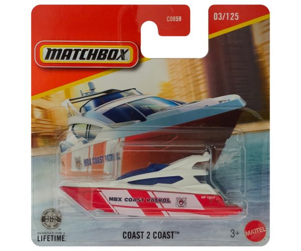 Matchbox: Coast 2 Coast navă de pază de coastă 1/64 - Mattel