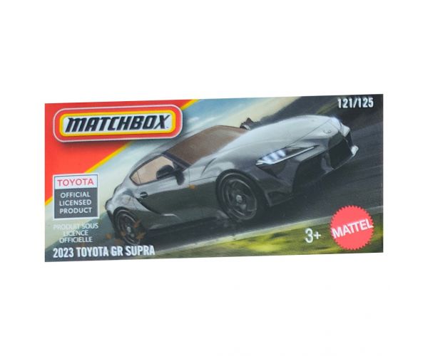 Matchbox: Mașinuță 2023 Toyota GR Supra la scară 1/64 în cutie de carton - Mattel