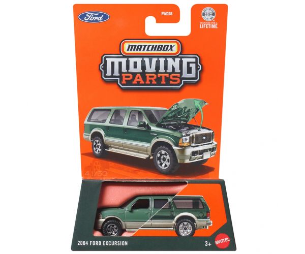 Matchbox Piese Mobile: mini-mașină Ford Excursion 2004 cu părți mobile 1/64 - Mattel