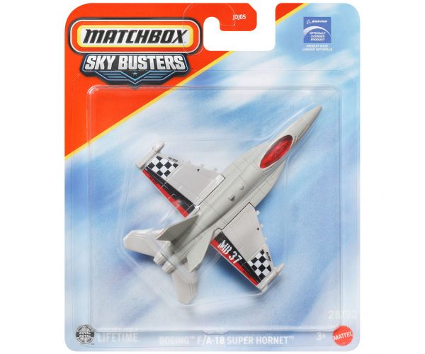 Matchbox: Sky Busters Boeing F/A-18 Super Hornet avion de vânătoare 1/64 – Mattel