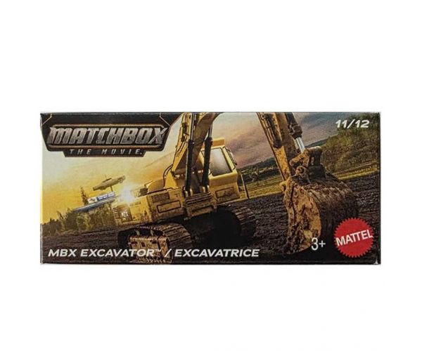 Matchbox Un Film: excavator MBX cu cutie de carton 1/64 – Mattel